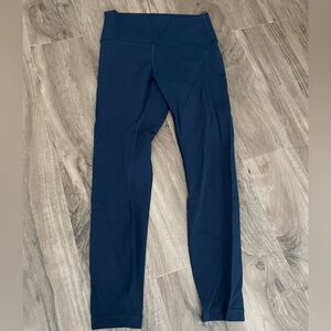 Lululemon Wunder Under Navy Blue High-Waisted Leggings
